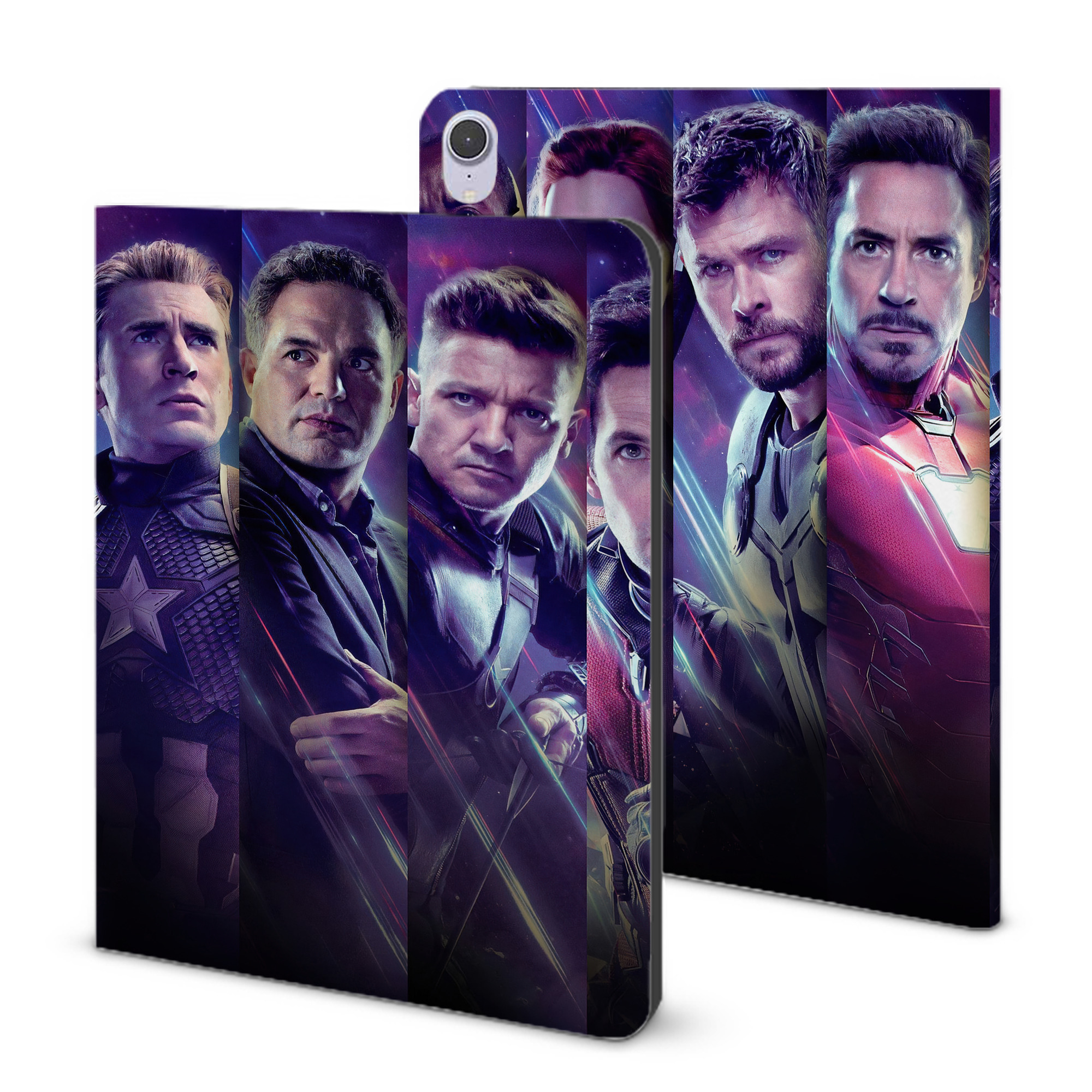 （画像用） アベンジャーズ The Avengers IPad ケース ブック型 PUレザー TPU 耐衝撃 軽量 薄型 ペン収納なし 全面保護 IPad 各モデル対応
